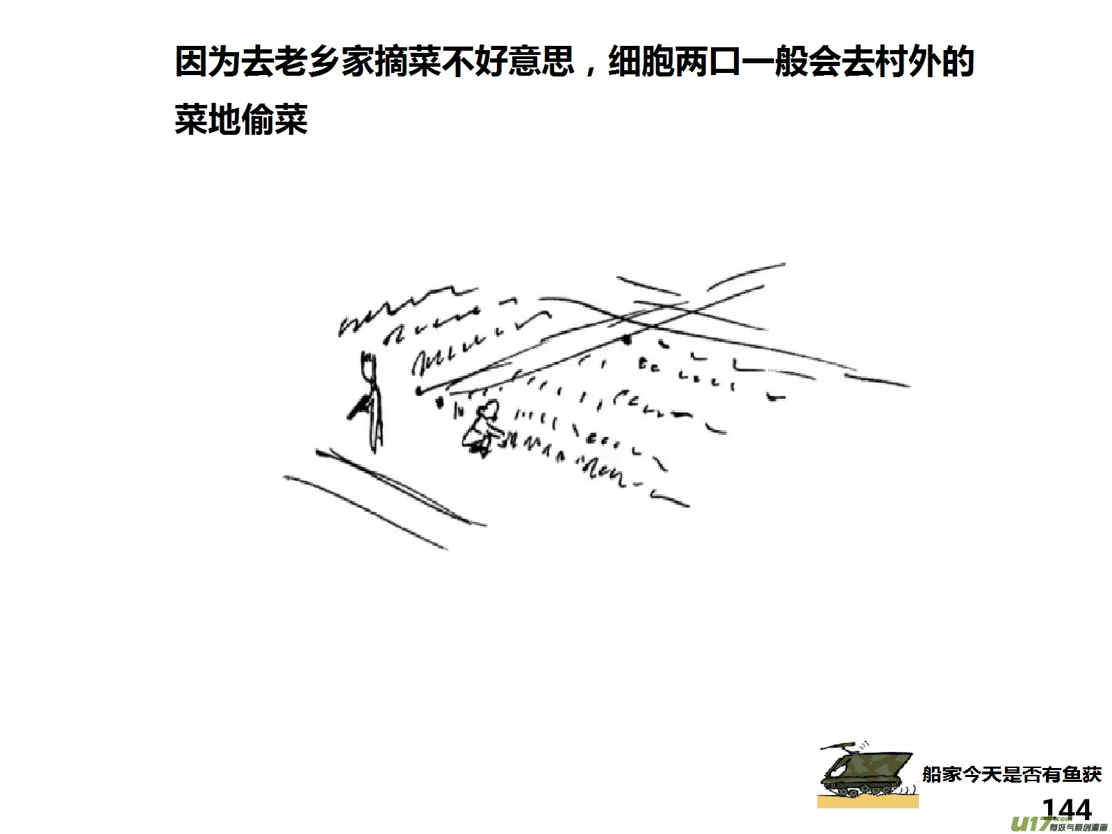 生存日2漫画,（第十五季）村中食宿24图