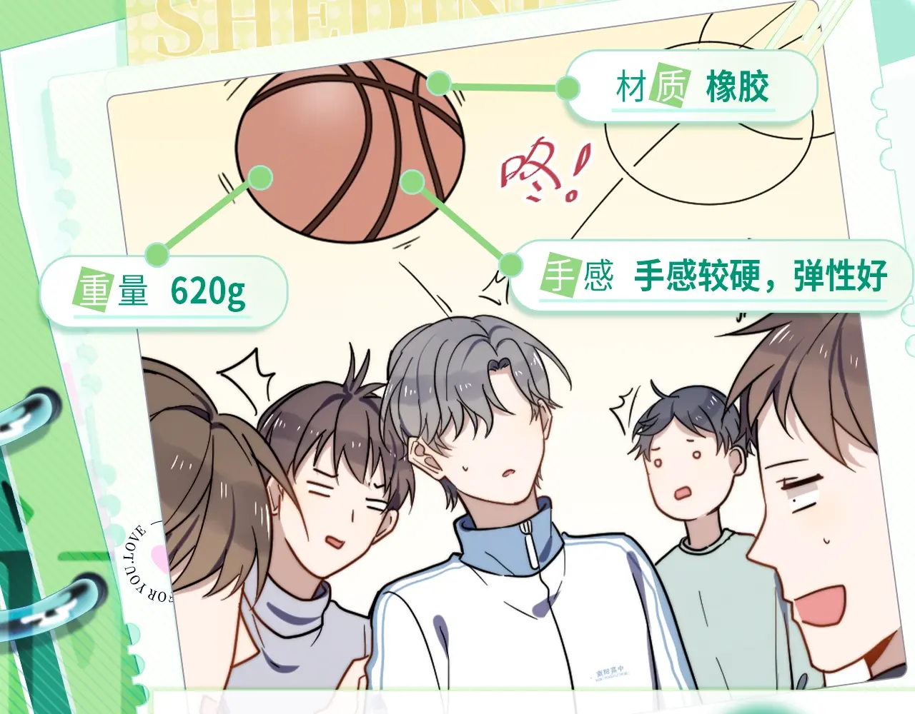 过度接触漫画,物品设定集05·篮球2图