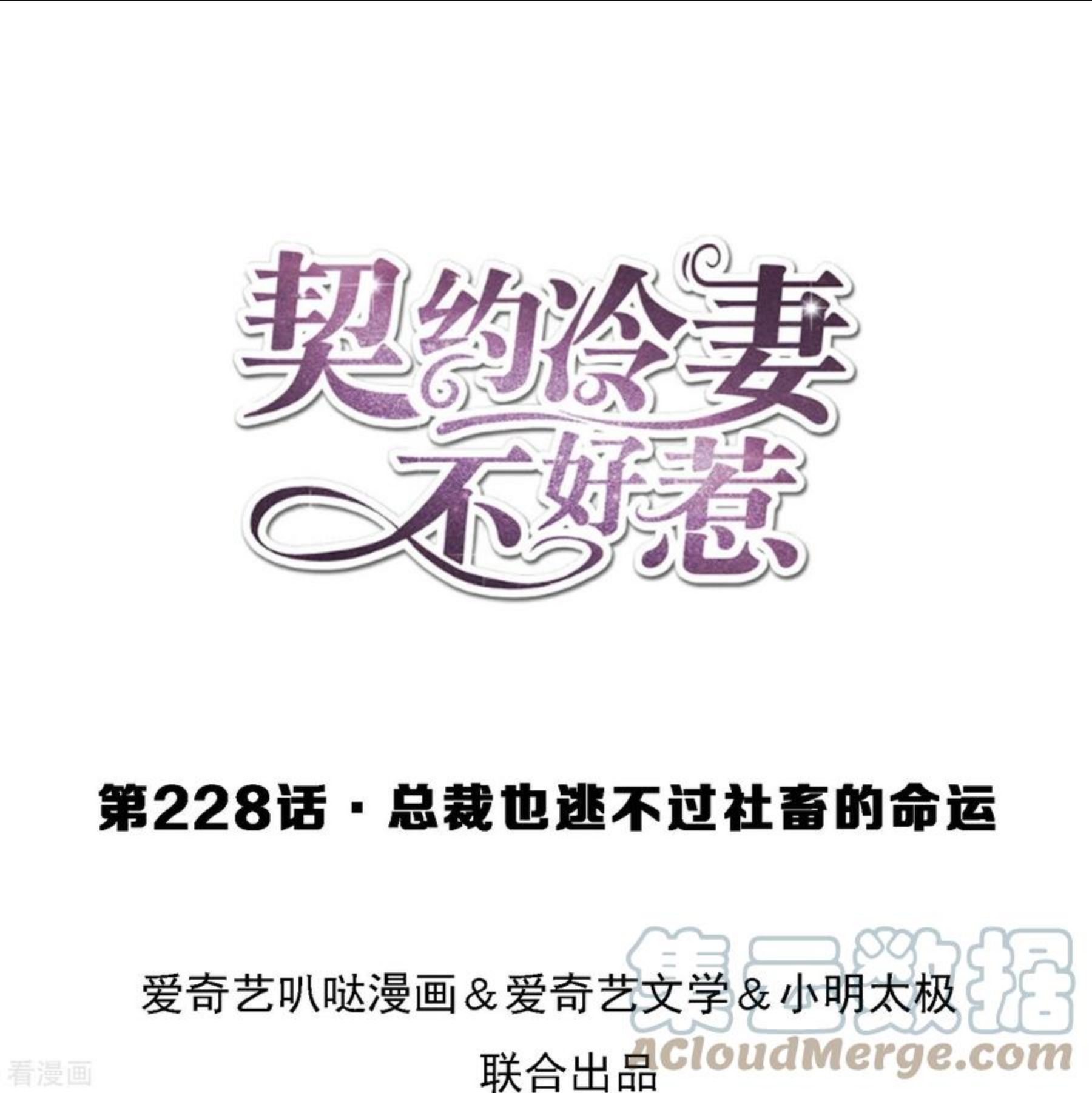 契约冷妻不好惹漫画下拉式漫画,第228话 总裁也逃不过社畜的命运1图
