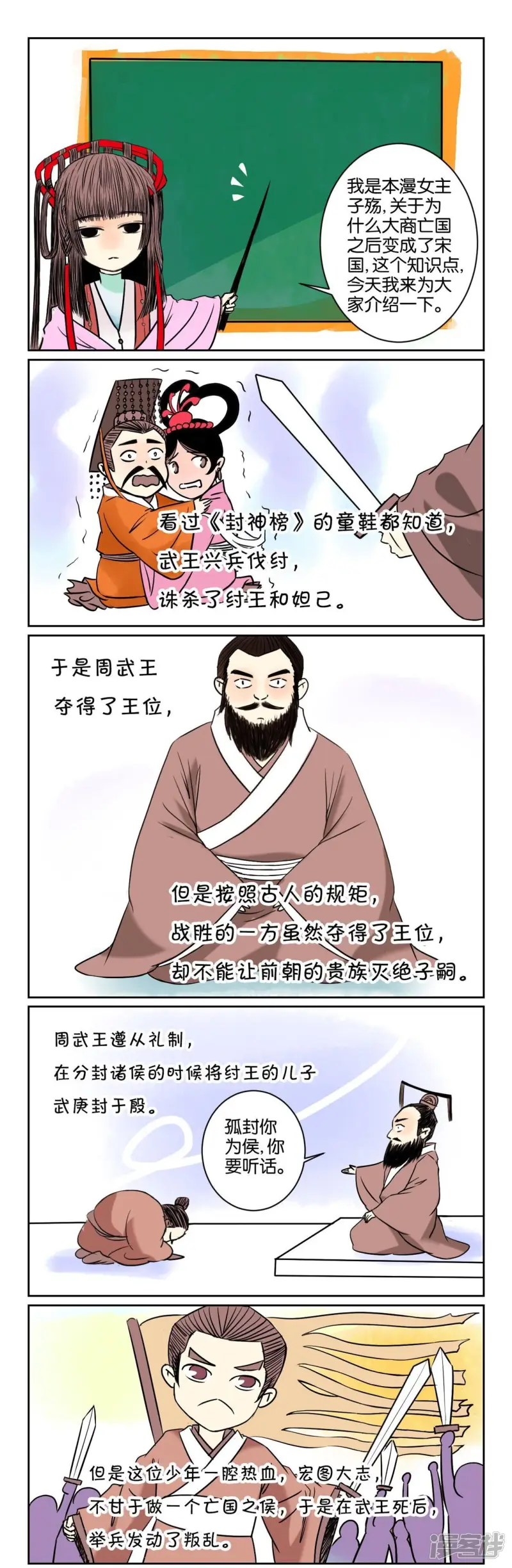 春秋封神11漫画,第53话 番外篇8春秋小课堂2图