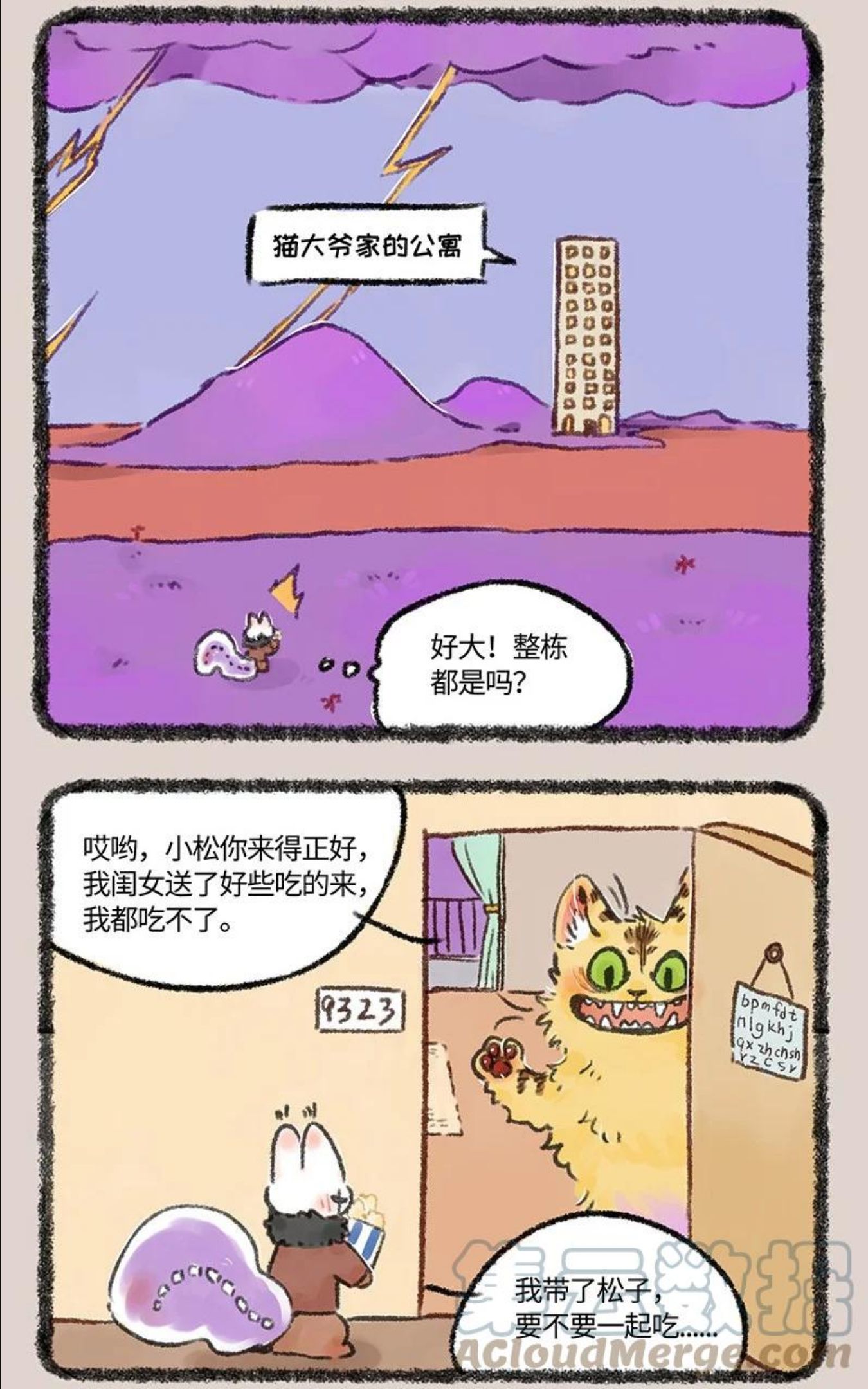 593 浇花的猫大爷4
