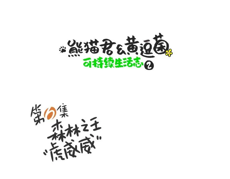 熊猫君录播漫画,森林之王“虎威威”1图