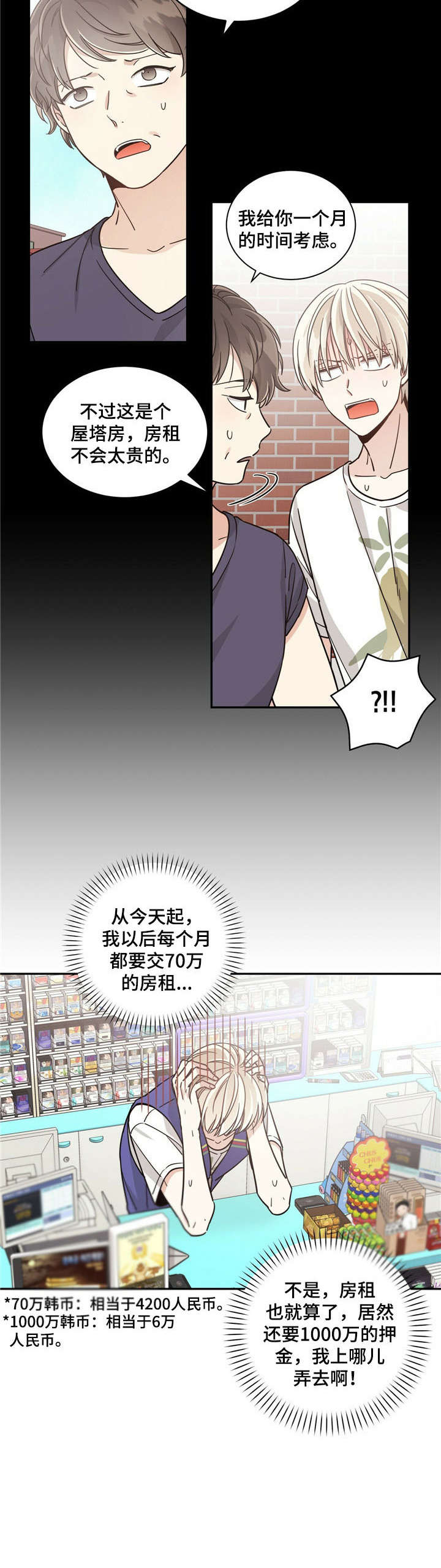 幸运卡片漫画,第32章：学长5图