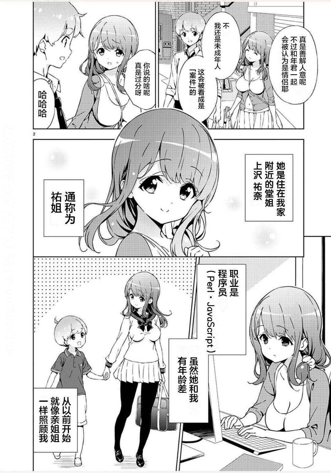 一打游戏就像变了个人似的的姐姐一样漫画,第1话3图