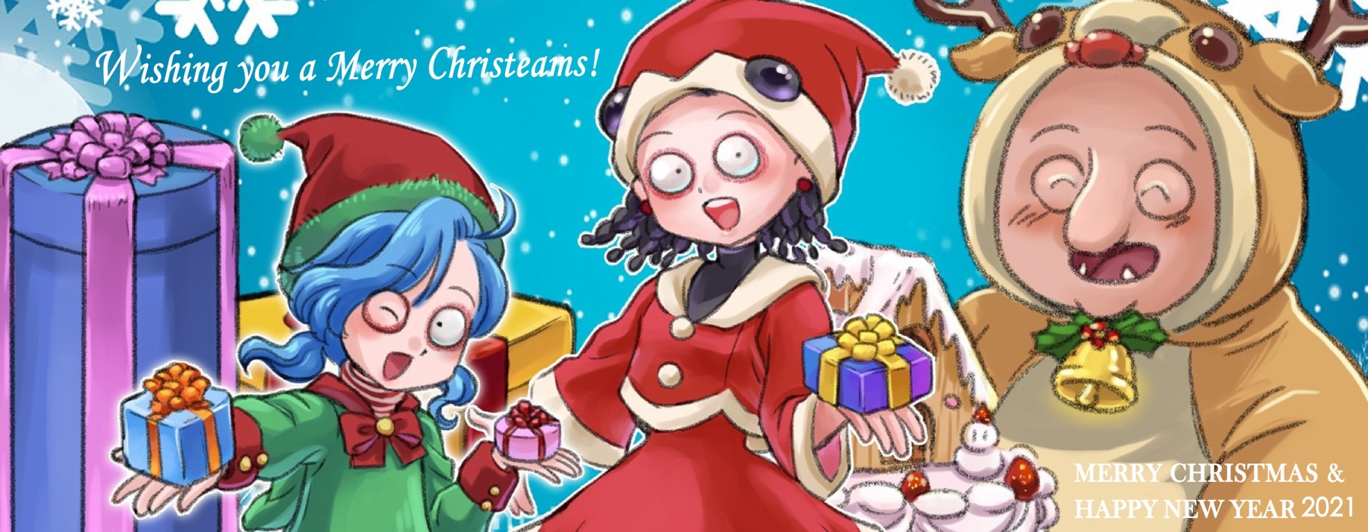 夺心魔属性漫画,圣诞及新年快乐4图