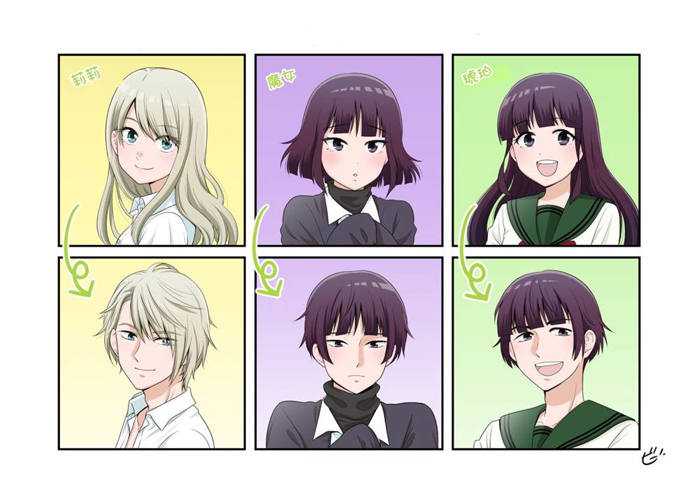 女高中生的虚度日常中二漫画,男高日常4图