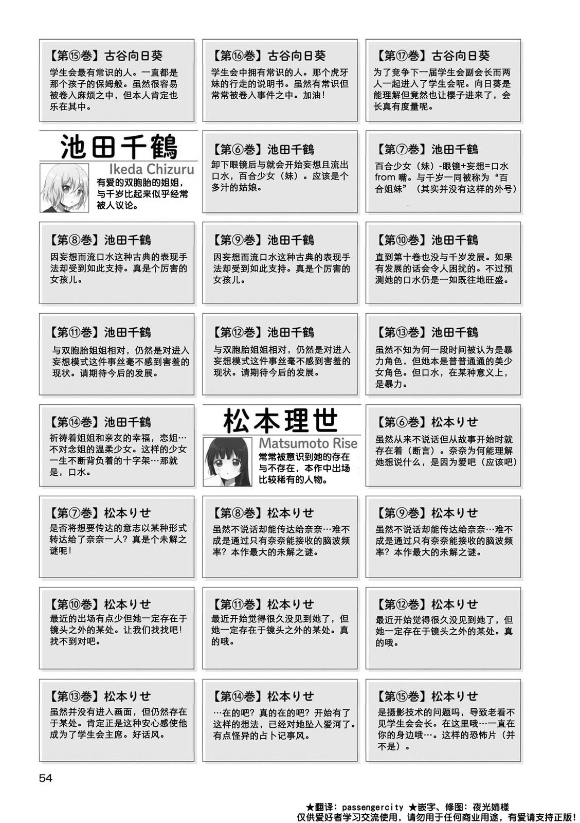 摇曳百合深度解读漫画,人物说明文变迁031图