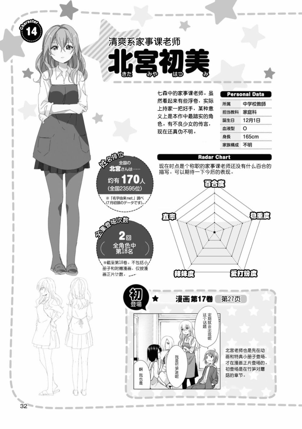 摇曳百合前传漫画,人物篇南野北宫3图