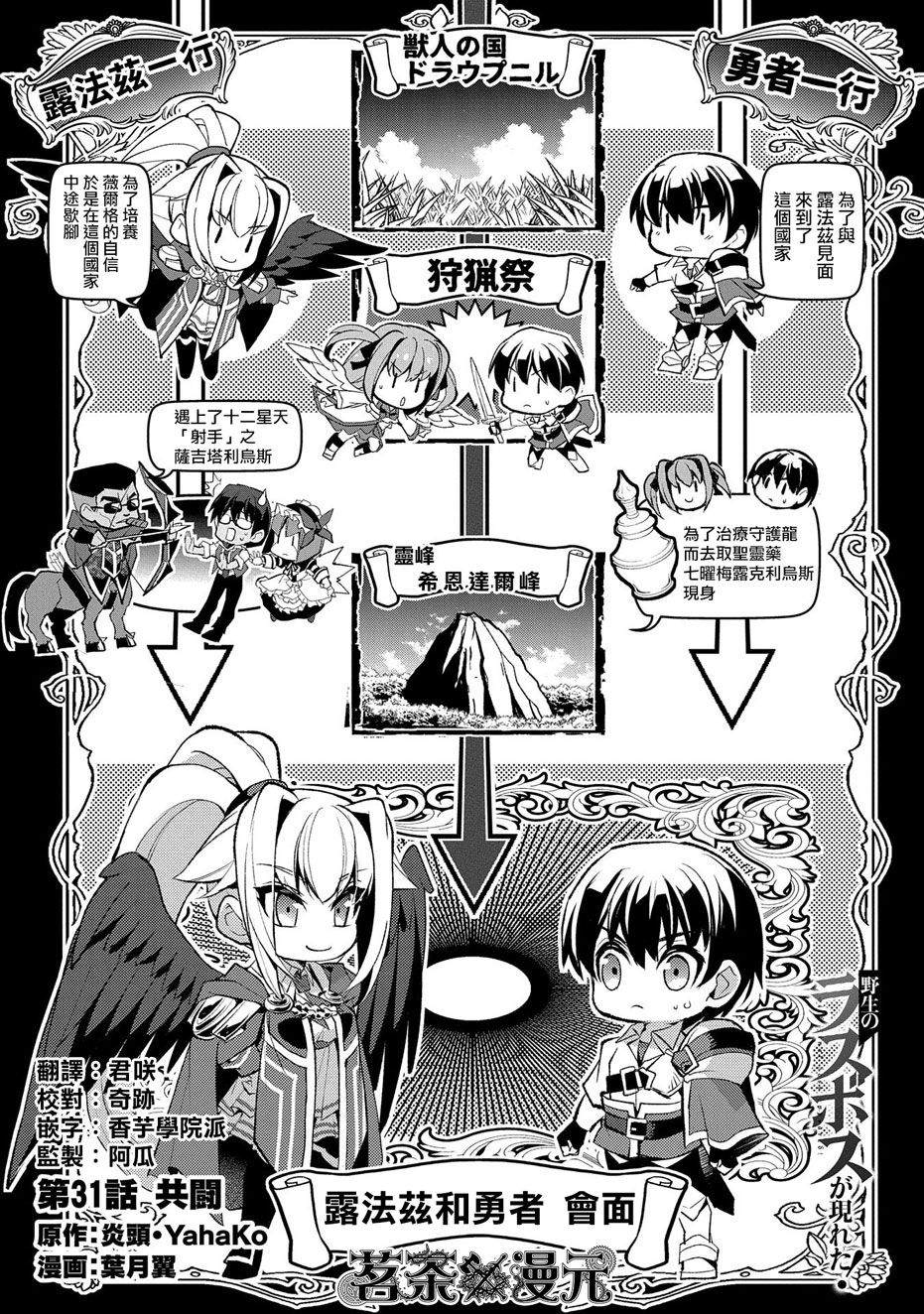 野生的最终boss出现了动漫漫画,第31话共斗1图