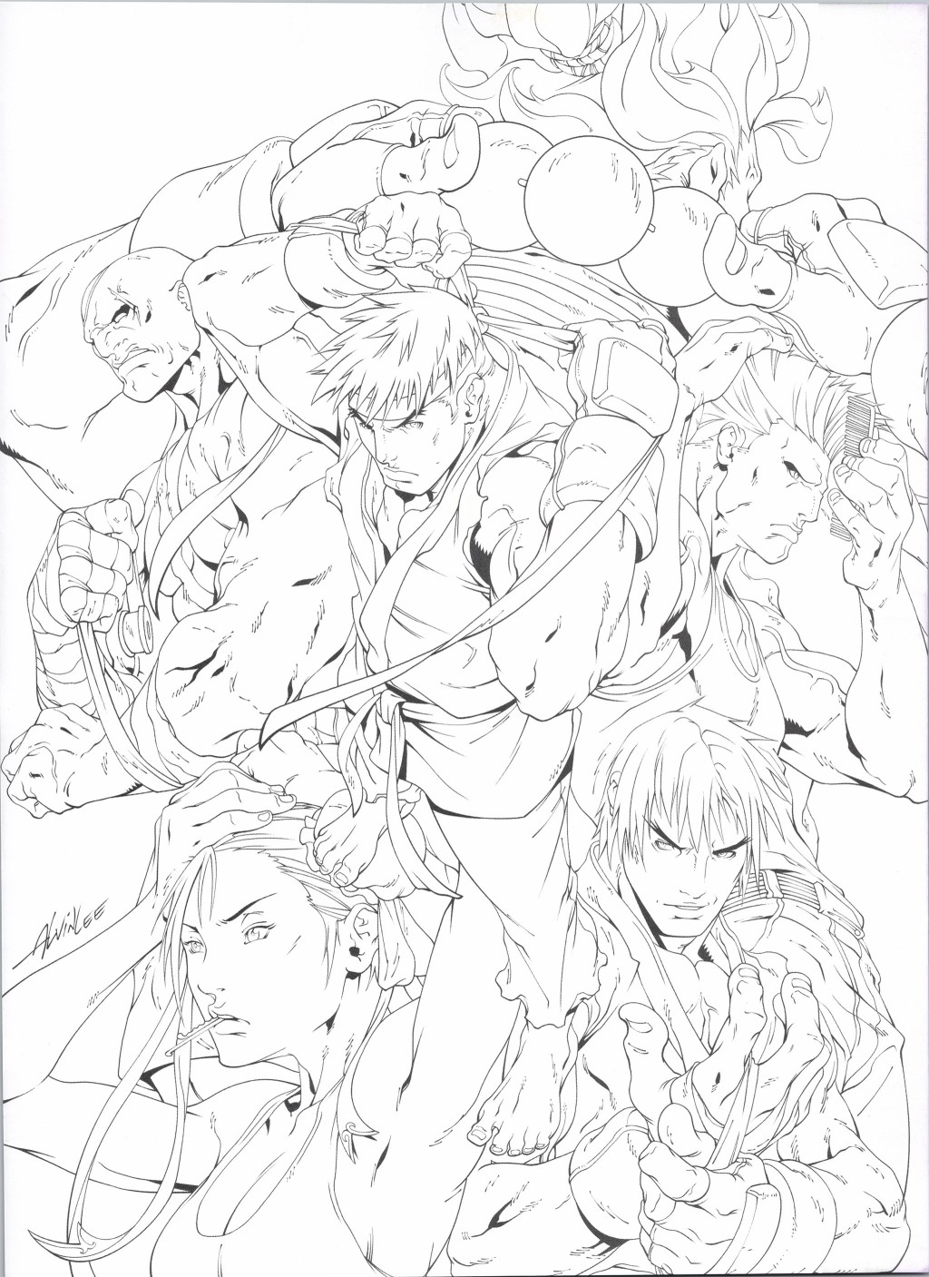 街头霸王 特刊合集漫画,人物谱41图