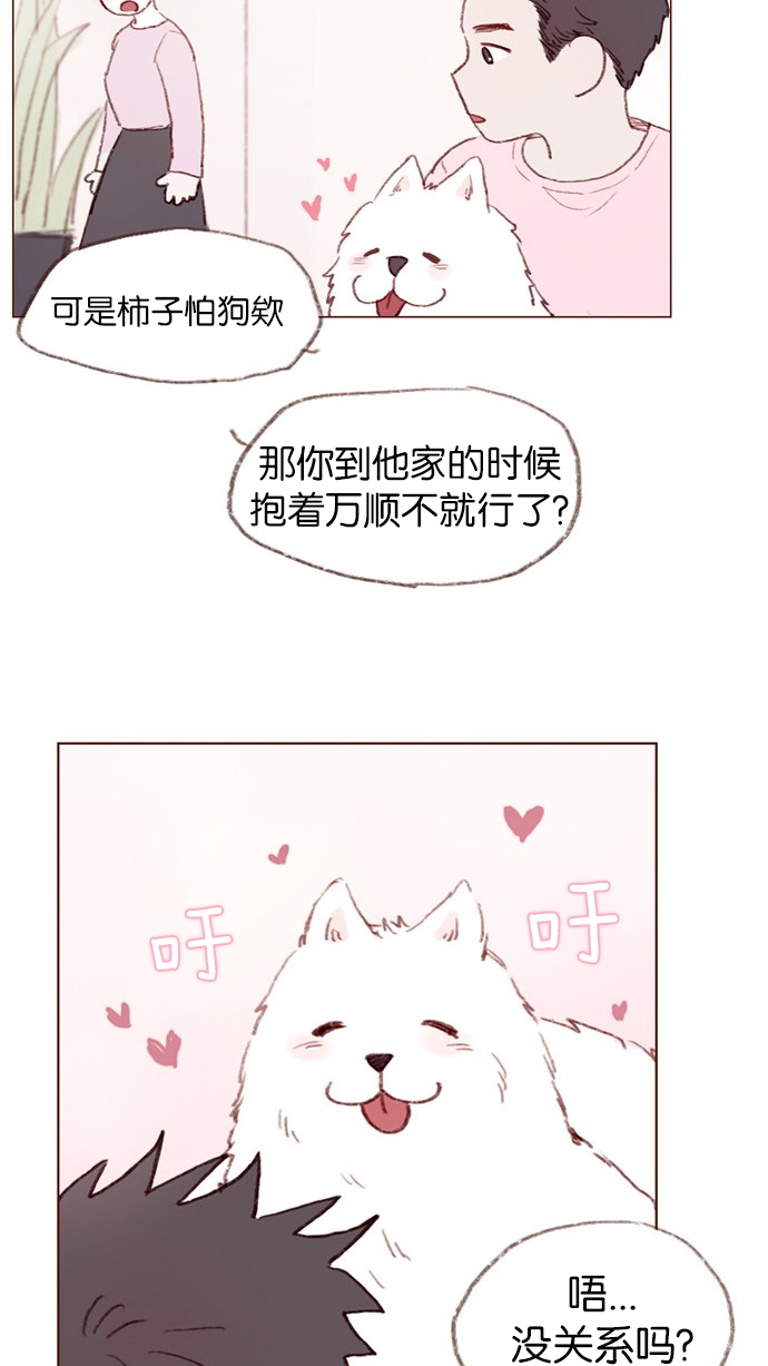 喜欢我的小柿子漫画,[第2话] 狗链可以让我牵着吗？2图