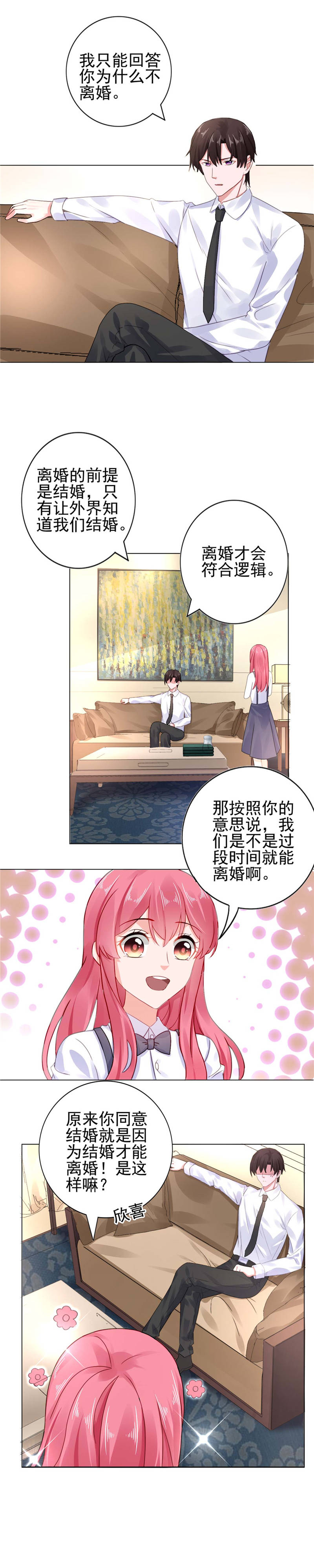 宠婚来袭顾少太强势漫画,第21章：离婚指日可待？2图
