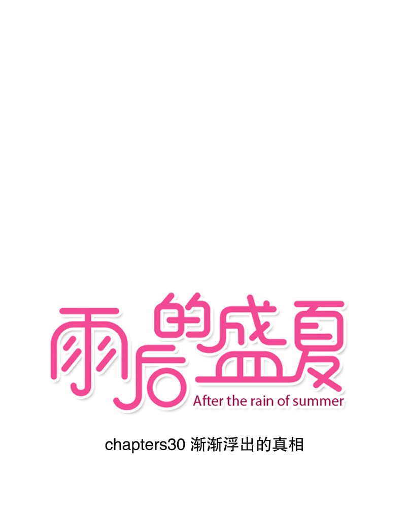 雨后的清晨优美句子漫画,第30章：渐渐浮出的真相1图
