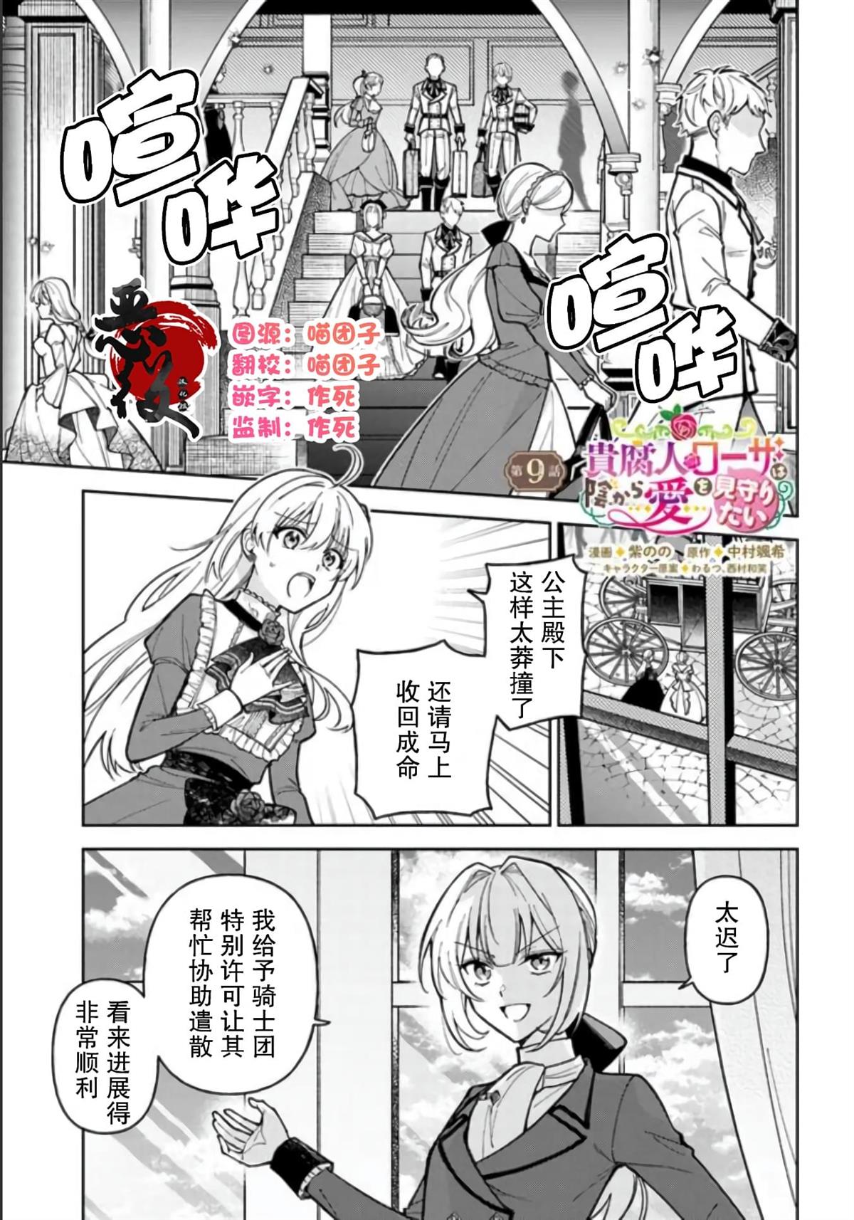 贵腐人罗莎在暗中守护爱的小说漫画,第9话1图