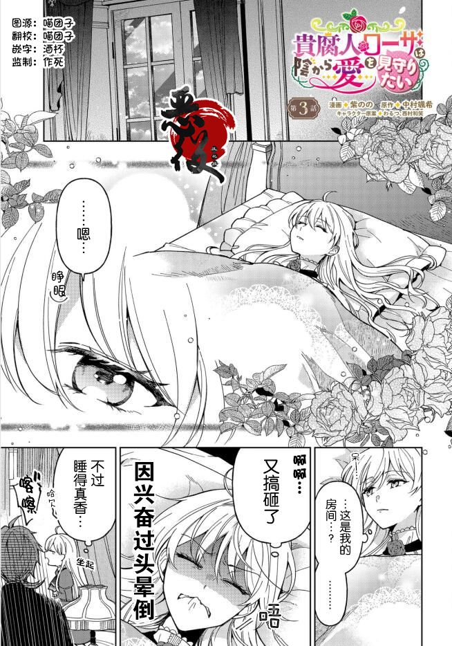 贵腐人罗莎在暗中守护爱的小说漫画,第3话1图