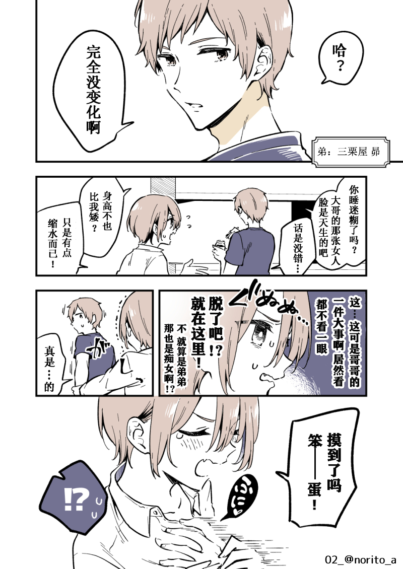 变成女孩子的大哥很可爱漫画全集漫画,第1话2图