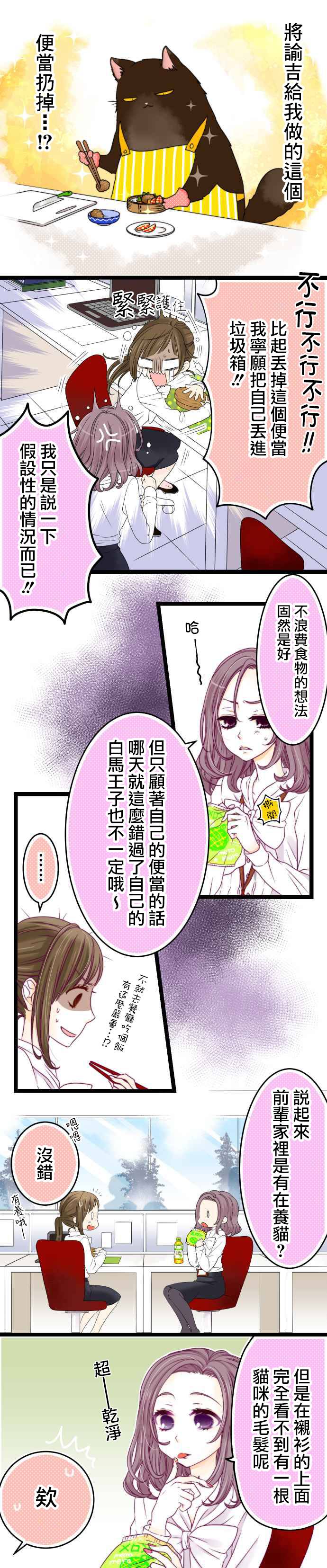 能干的猫今天也忧郁漫画,第0.4话5图