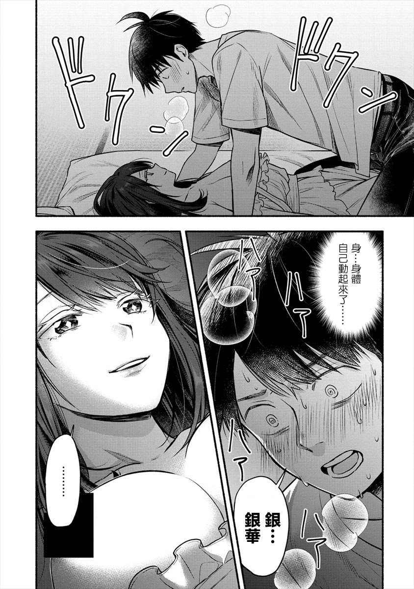 新婚雪女想跟我融合漫画,第3.2话 我和老婆一起度过初夜（2）5图