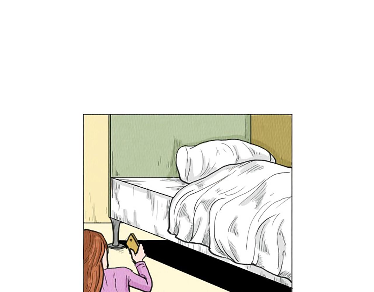 荒诞小剧场漫画,完结篇 看床下面…4图