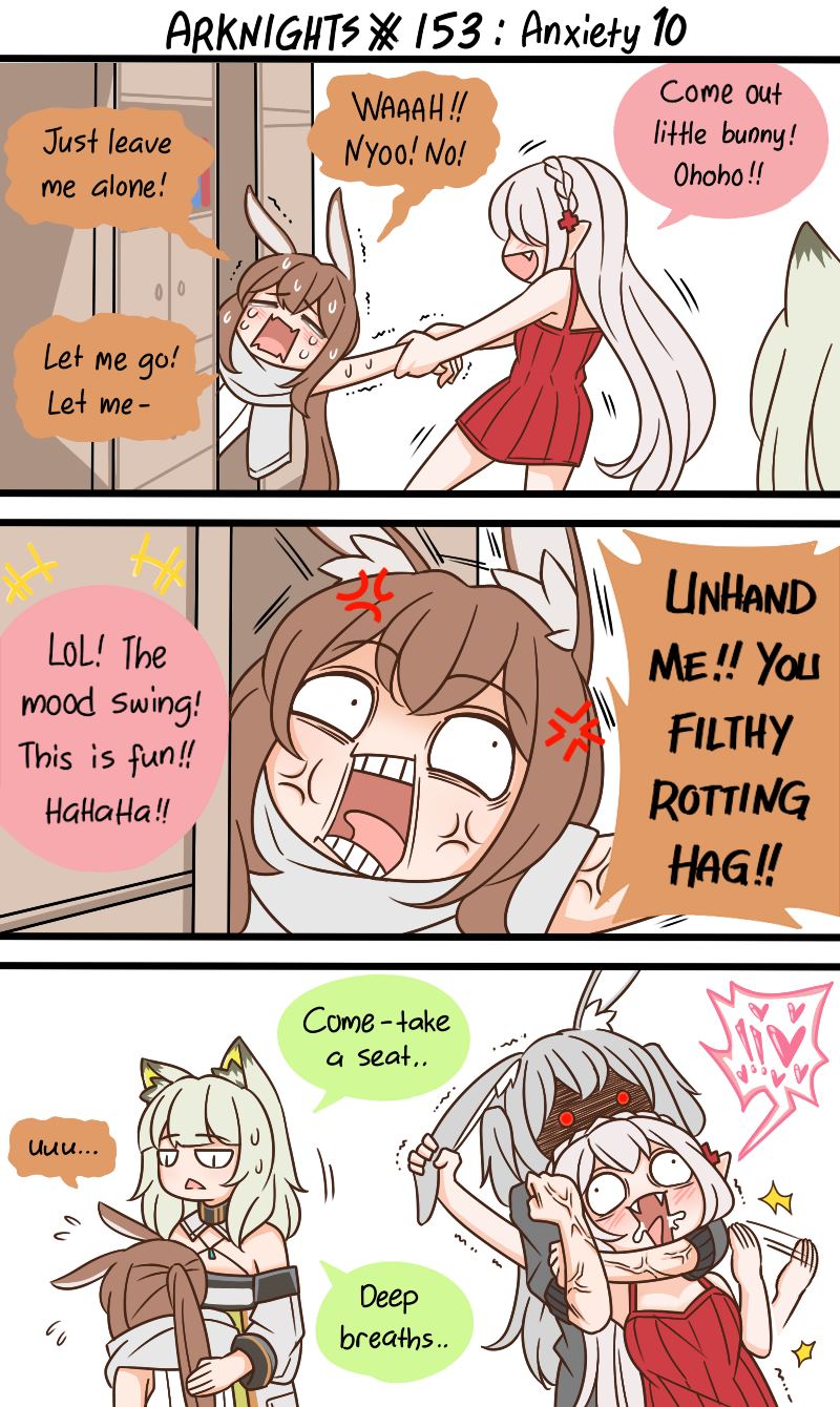 明日方舟的老年博士漫画,SP 小红发烧啦4图