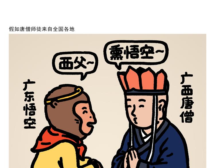 绘心婚恋石家庄漫画,第294话 唐僧师徒说方言1图