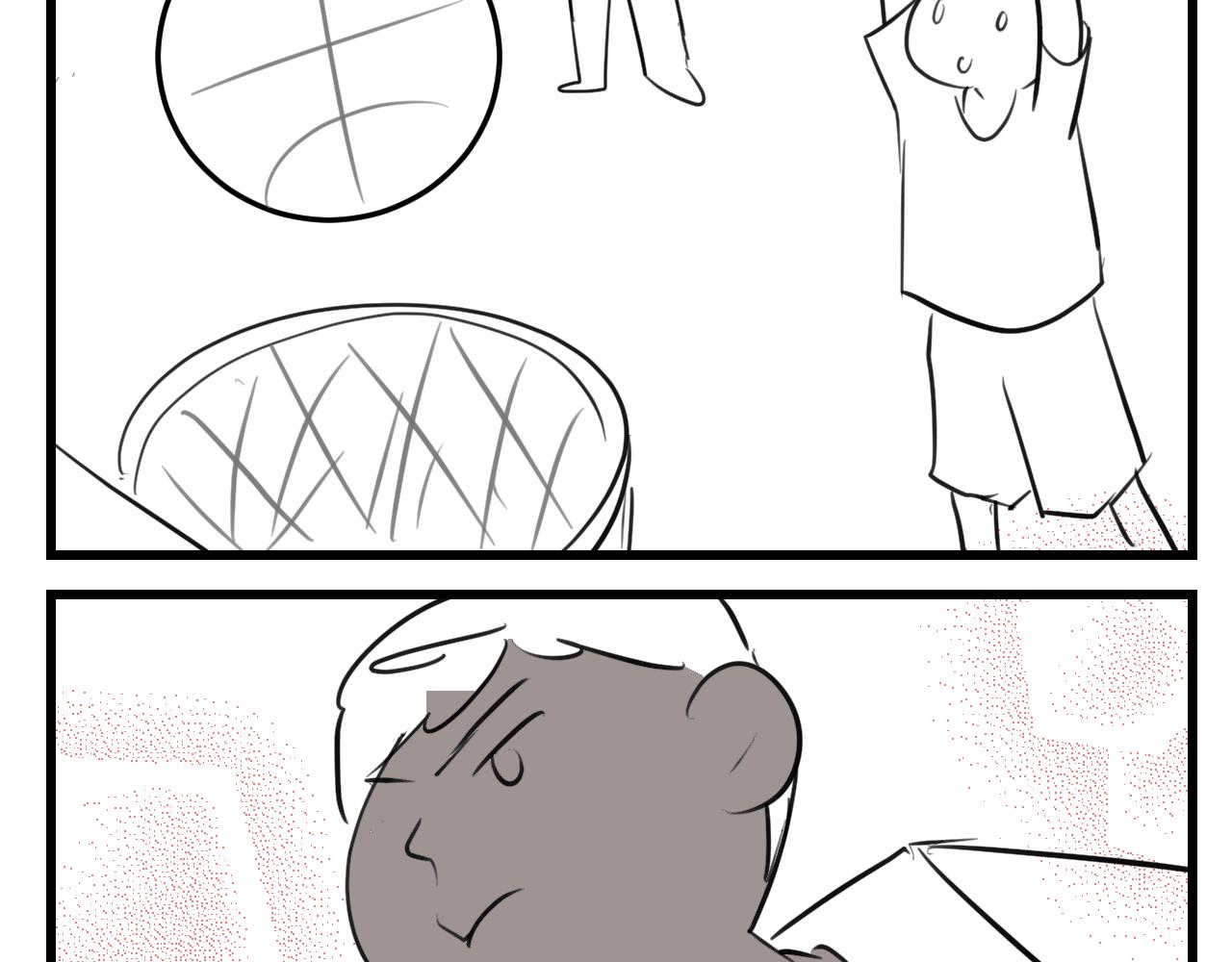 第一次做妈妈过生日的句子漫画,140.打篮球2图